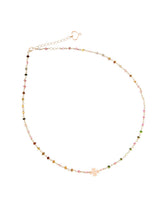 ROSARIO TORMALINA MULTICOLOR E QUADRIFOGLIO RP009TO
